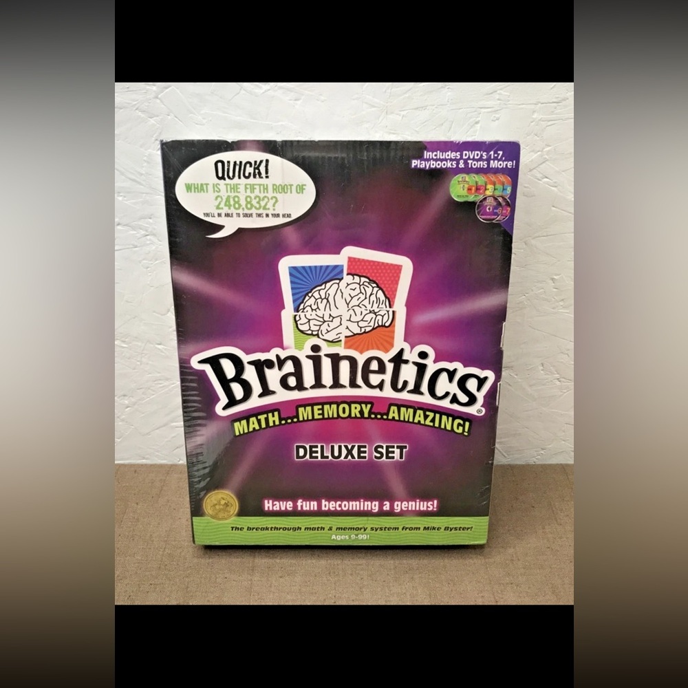 Sealed New Brainetics Deluxe Set - Math...Memory...Amazing!